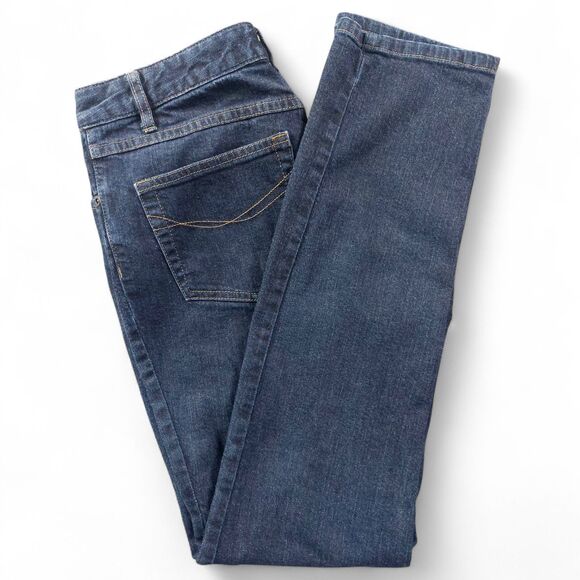 J. Jill Jeans Womens 6 Blue Straight Leg Stretch Denim 5 Pocket Medium Wash - Picture 13 of 13